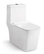 VASO SANITARIO MONOBLOCO QUADRADO BRANCO C/ ASSENTO SOFT CLOSE -