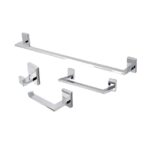 KIT BANHEIRO BAVARO CROMADO C/ 4 PC -