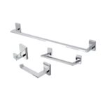 KIT BANHEIRO BAVARO CROMADO C/ 4 PC -