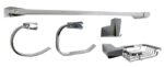 KIT BANHEIRO DIAMANTE CROMADO C/ 5 PC -