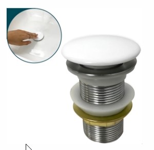 VALVULA CLICK CUBA/LAVATORIO CERAMICA BRANCA 1.1/4" (2615) -