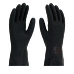 LUVA LATEX PRETA ANTIDERRAPANTE T. 7 (P) - IMBAT