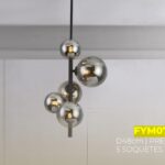 FYM075 - PENDENTE PRETO- D48CM