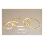 FYM035- LUSTRE ACAB GOLD ELETROPLATE 3000K.D114CM 100W