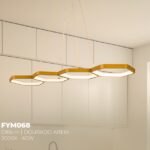 FYM068 - PENDENTE. ACAB.SAND GOLD-3000K - D85-60W