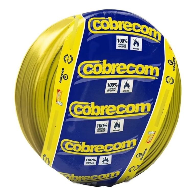 CABO FLEXIVEL ROLO C/ 100M 4,00MM AMARELO - COBRECOM