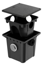 CAIXA COLETORA GORDURA PRETO 42L 410X403X100MM - HERC