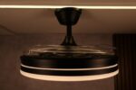 VENTILADOR PRETO LUMINARIA LED 50W 3CCT GPG02 -