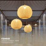 FZM025 -PEND. DE BAMBU 30CM COM CABO1,5MT