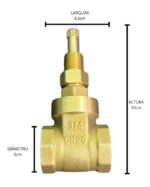 BASE REGISTRO GAVETA 3/4'' IMPORTACAO - ULTRA METAIS
