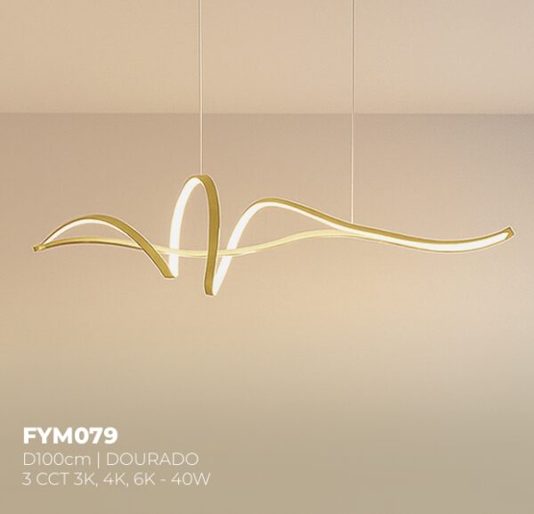 FYM079 - PEND ACAB.SAND GOLD.3CCT -D100 40W