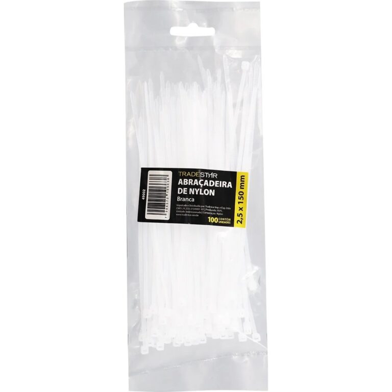 ABRAC NYLON BR 2.5MM X 150MM C/ 100 UN - TRADESTAR