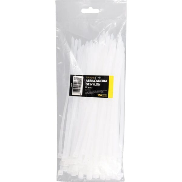 ABRAC NYLON BR 3.6MM X 250MM C/ 100 UN - TRADESTAR