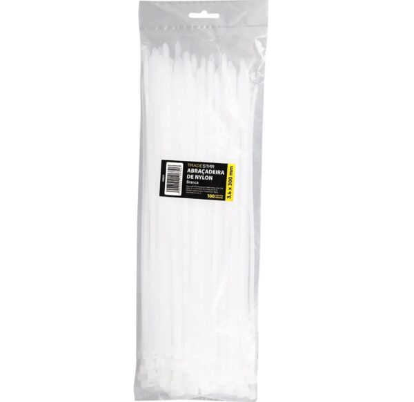 ABRAC NYLON BR 3.6MM X 300MM C/ 100 UN - TRADESTAR