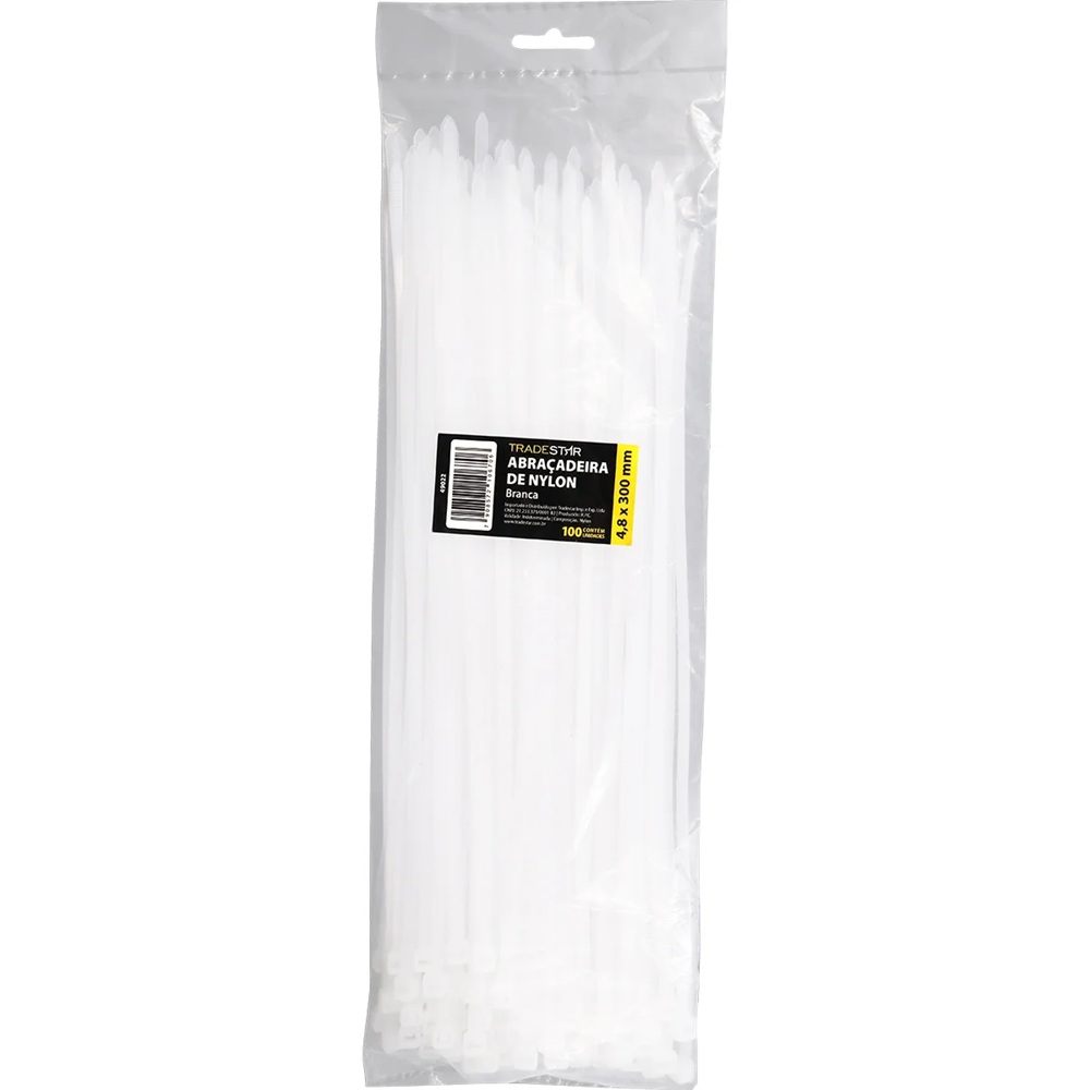 a8d5db17-ef4f-47d3-a703-0e673c888cf1 ABRAC NYLON BR 4.8MM X 300MM C/ 100 UN - TRADESTAR