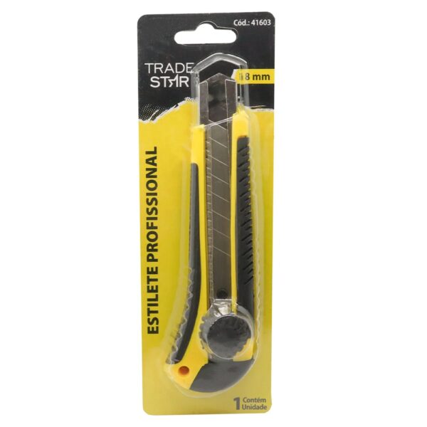 ESTILETE EMBORRACHADO 18MM - TRADESTAR