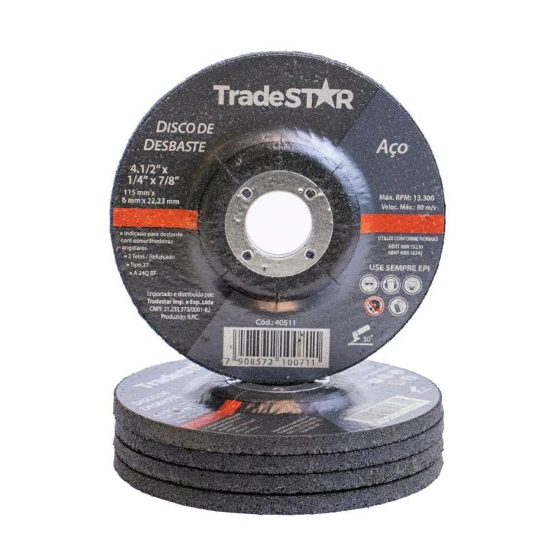 DISCO DESBASTE 4.1/2'' X 1/4 X 7/8 - TRADESTAR