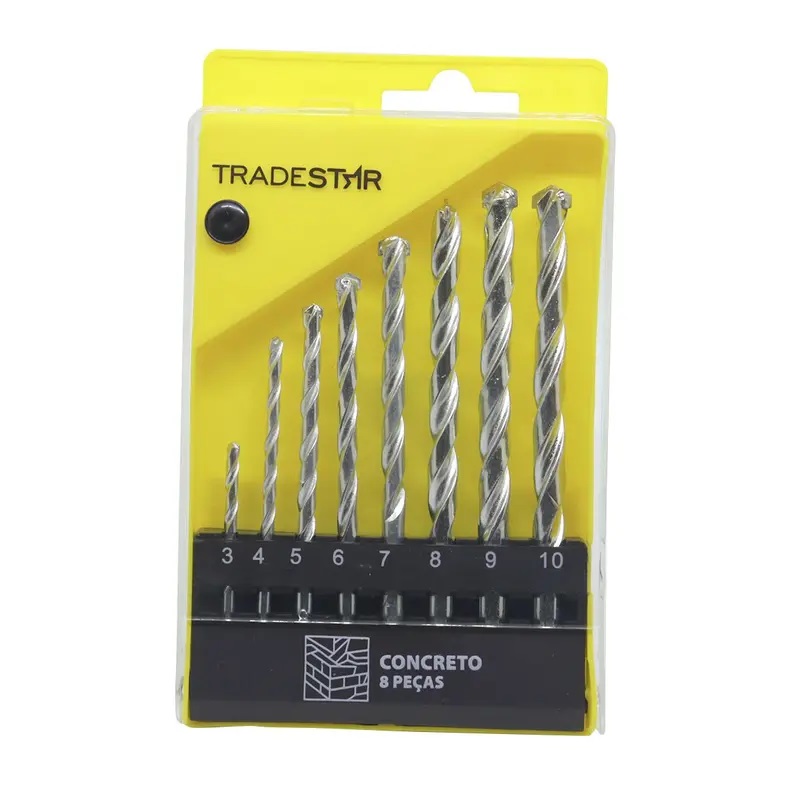 3029eb90-dac2-4e06-b1c7-89dd7867efec JG. BROCAS P/ CONCRETO 3/4/5/6/7/8/9/10 C/ 8 PC - TRADESTAR