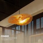FZM023 -PEND.BAMBU 60CM DOUR. COM CABO 1,5MT