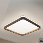 FZM014N - LUSTRE QUAD.MADEIRA ESCURO-3000K- 40CM-30W