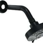 CHUVEIRO ARTICULADO REDONDO C/ REGULAGEM DE JATO BLACK - BLUKIT