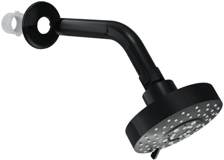 CHUVEIRO ARTICULADO REDONDO C/ REGULAGEM DE JATO BLACK - BLUKIT