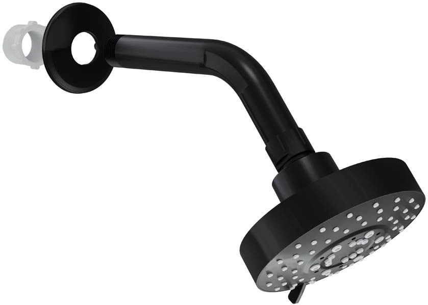 c8ca5362-4c72-4896-8441-741d64bf751e CHUVEIRO ARTICULADO REDONDO C/ REGULAGEM DE JATO BLACK - BLUKIT