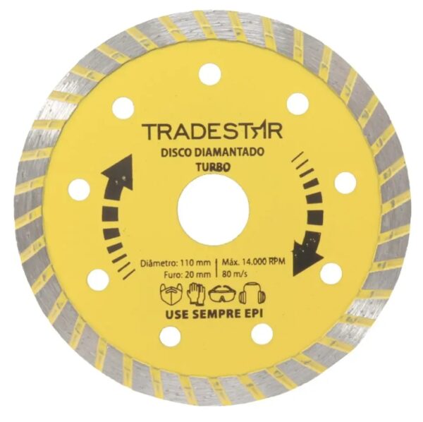 DISCO DIAMANTADO TURBO 4.1/2" - TRADESTAR