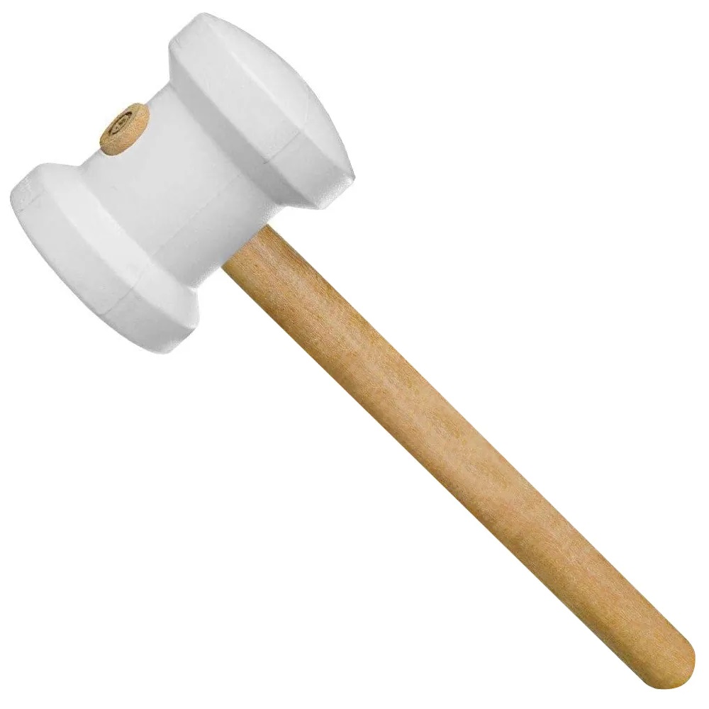 33f35497-7bf7-4b0b-9fe8-2b6b1440bdde MARTELO BORRACHA 60MM BRANCO - RF MAX