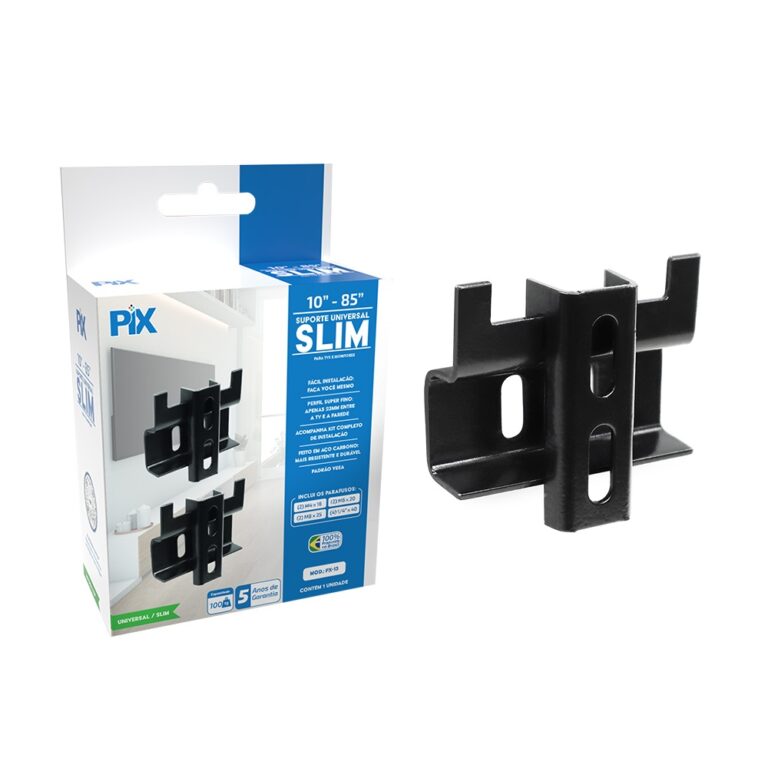 SUPORTE TV FIXO UNIVERSAL 10'' A 85'' REFORCADO - PIX