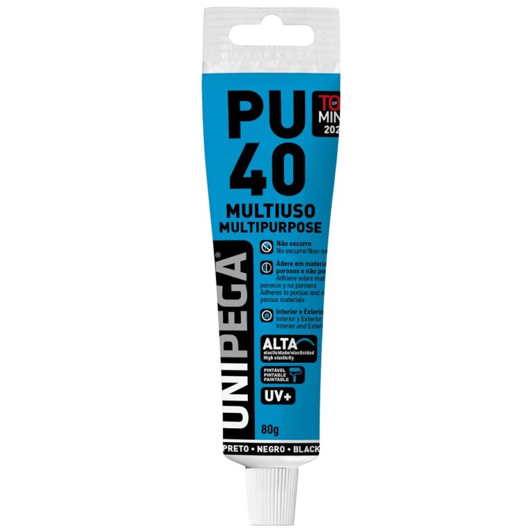 ADESIVO PU 40 MULTIUSO PRETO 80G - UNIPEGA