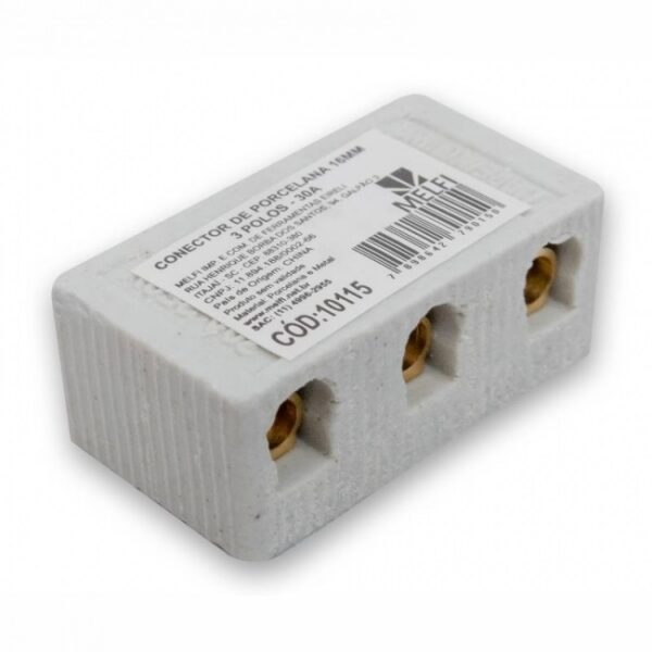 CONECTOR PORCELANA 16MM 3P. - MELFI