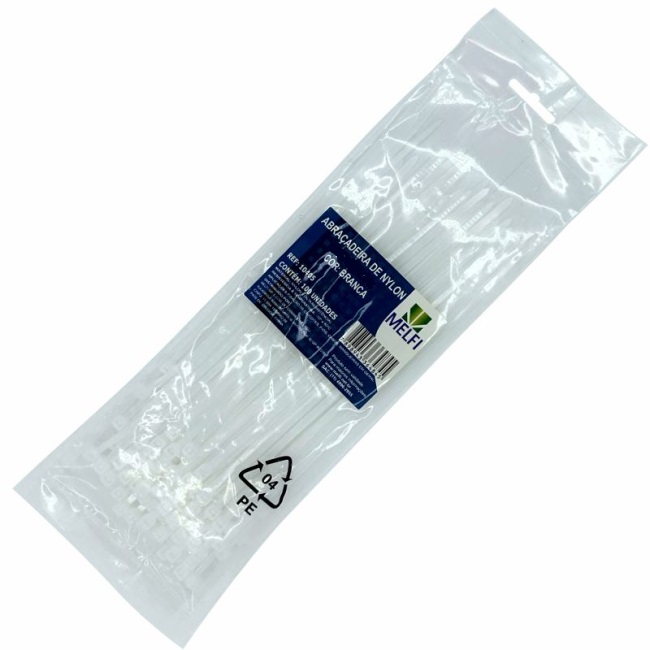 ABRAC NYLON BR 4.8MM X 250MM C/ 100 UN - MELFI