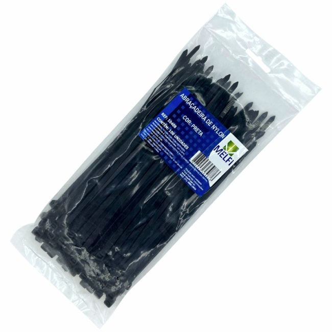 ABRAC NYLON PR 4.8MM X 250MM C/ 100 UN - MELFI
