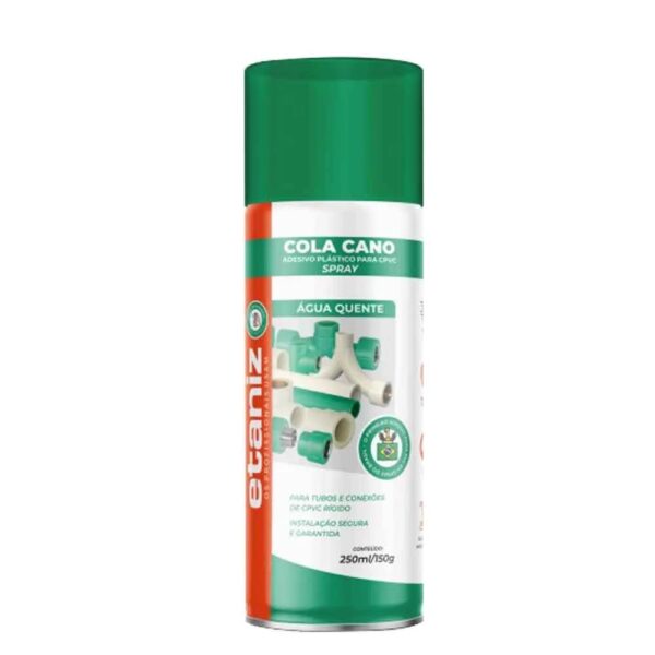 COLA CANO ADESIVO PLASTICO PVC AGUA QUENTE 250ML/150G - ETANIZ
