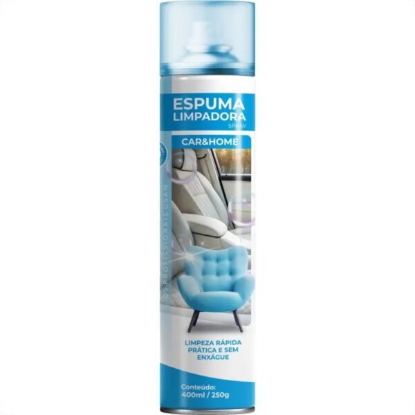 ESPUMA LIMPADORA SPRAY CAR&HOME 400ML/250G - ETANIZ
