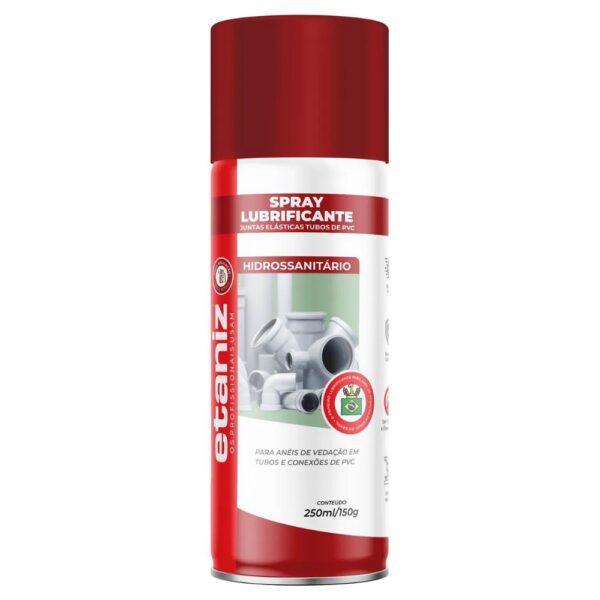 LUBRIFICANTE SPRAY JUNTAS ELASTICAS TUBO DE PVC 250ML/150G - ETANIZ