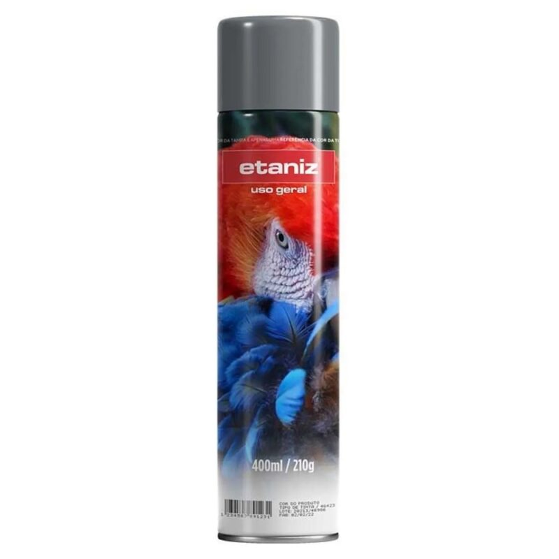 TINTA SPRAY USO GERAL CINZA CLARO 400ML/210G - ETANIZ
