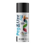 TINTA SPRAY ALTA TEMPERATURA PRETO FOSCO 300ML/130G - PEG&UZE