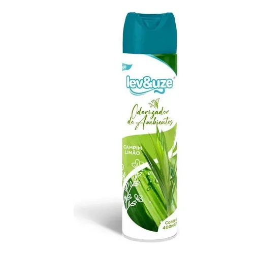 42a9d938-1ca7-454a-8a36-8aaf4db155ea ODORIZADOR AMBIENTE CAPIM LIMAO SPRAY 400ML/180G - LEV&UZE