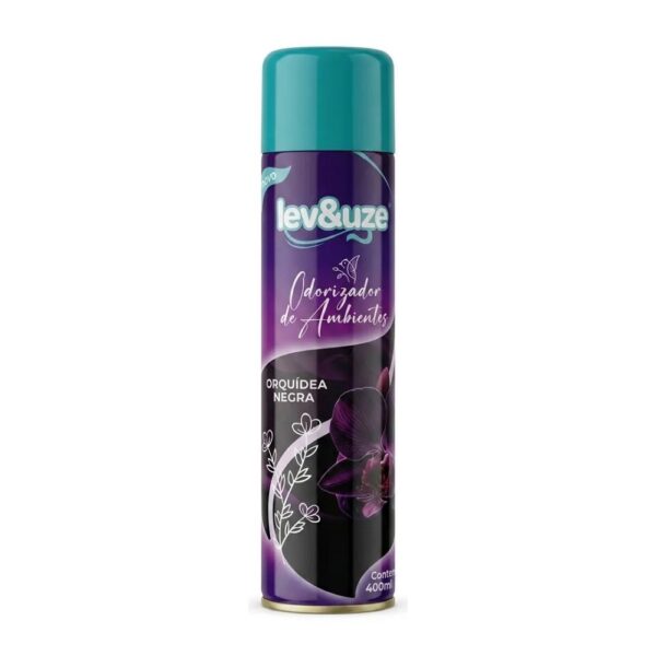 ODORIZADOR AMBIENTE ORQUIDEA NEGRA SPRAY 400ML/180G - LEV&UZE