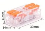 CONECTOR DE EMENDA RAPIDA CRISTAL 2 VIAS C/ 50UN - EXBOM