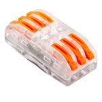 CONECTOR DE EMENDA CRISTAL BORNE 3 VIAS C/ ALAVANCA C/ 50 UN - EXBOM
