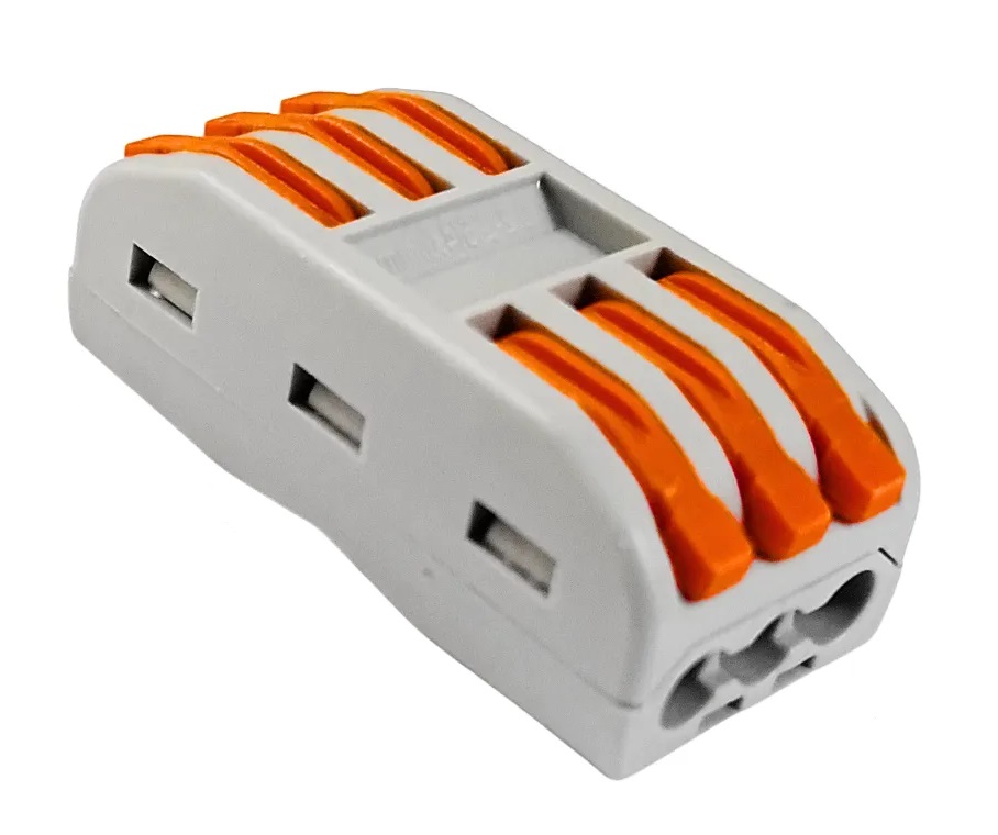 CONECTOR DE EMENDA 3 VIAS C/ BORNE C/ 50UN - EXBOM