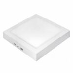 PLAFON LED 24W METAL E ACRÍLICO BLACK 40X40CM 4000K
